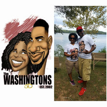 Load image into Gallery viewer, Caricature Couple Custom Caricature Gemini2face Art E-Store