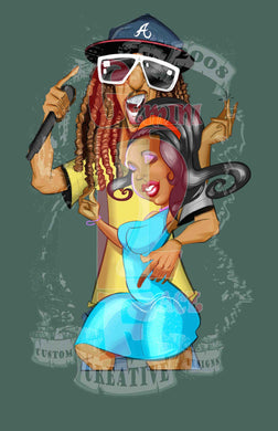 Snap Yo Fingaz w/o background PNG PNG File Gemini2face Art E-Store 