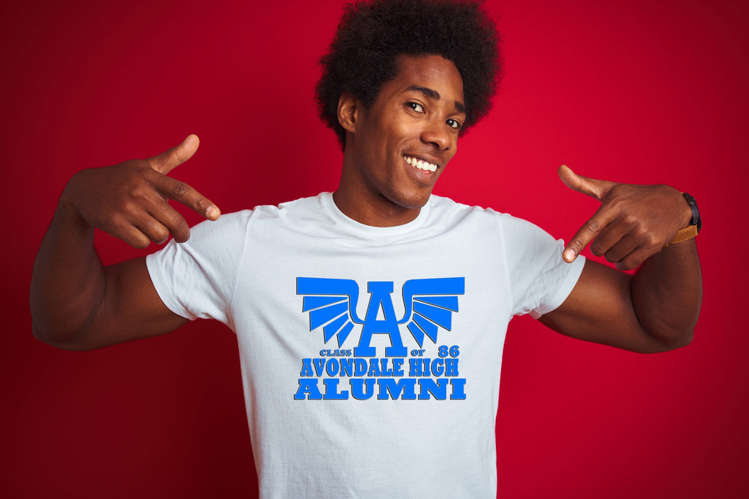Avondale Alumni Tee (words on back)- IV Shirt Gemini2face Art E-Store 