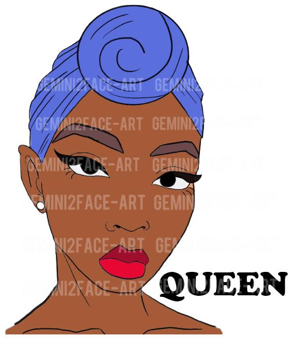 Queen Canvas Line Art Line Art Gemini2face Art E-Store 
