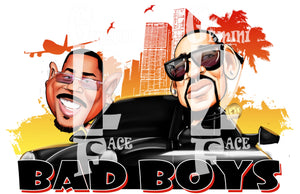 Bad Boys w/colored background PNG PNG File Gemini2face Art E-Store 