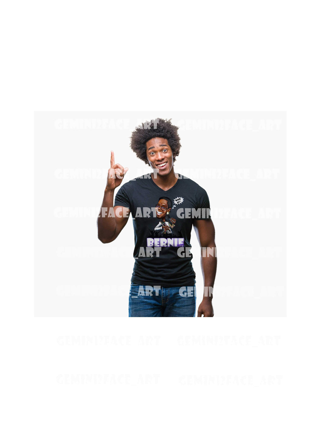 Bernie Mac Short Sleeve (DTG) Shirt Gemini2face Art E-Store 