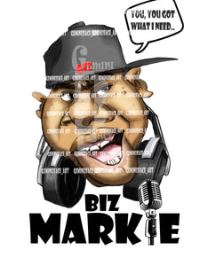 Biz Markie Short Sleeve Shirt Gemini2face Art E-Store 