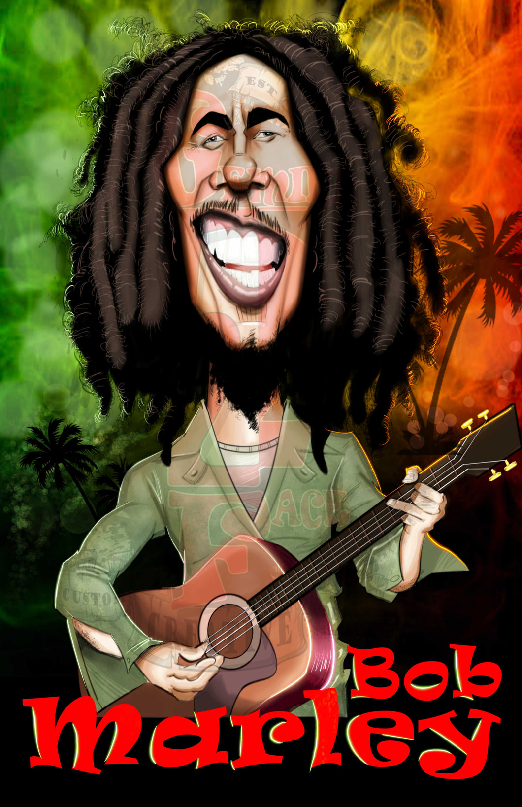 Marley w/background Jpeg PNG File Gemini2face Art E-Store 