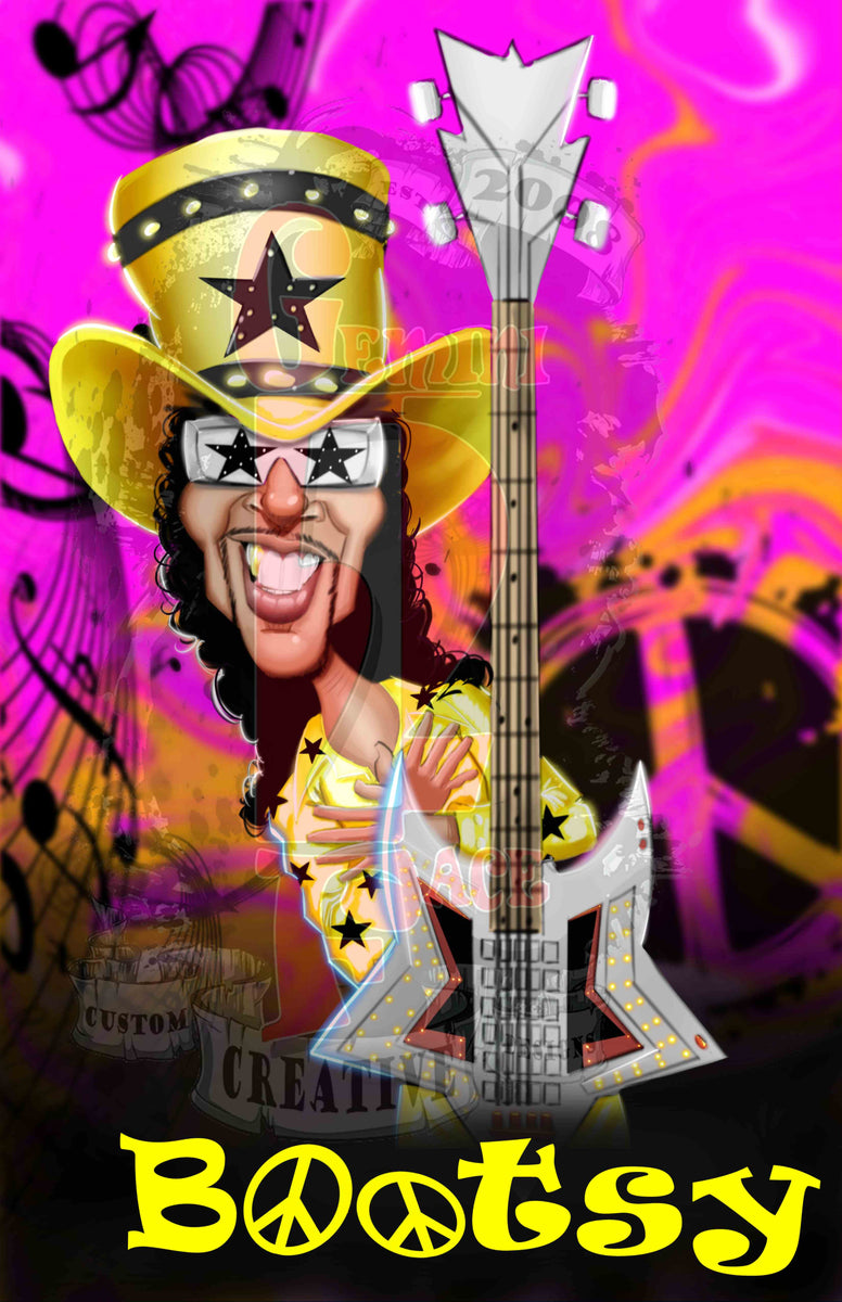 Bootsy w/background Jpeg – Gemini2face Art E-Store