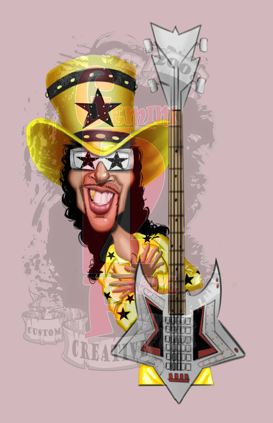 Bootsy w/o background PNG PNG File Gemini2face Art E-Store 