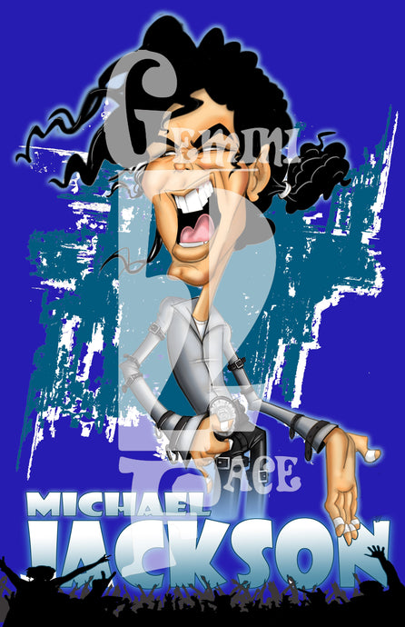 Michael Jackson version2 (basic) PNG PNG File Gemini2face Art E-Store 