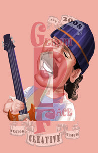 C Santana w/o background PNG PNG File Gemini2face Art E-Store 