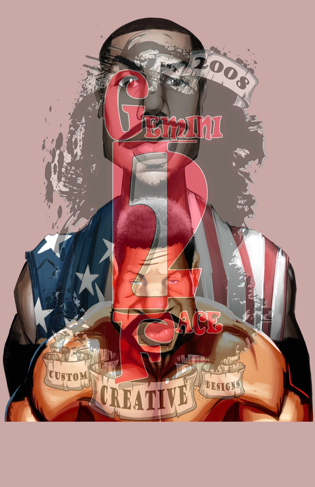 Creed 3 w/o background PNG PNG File Gemini2face Art E-Store 