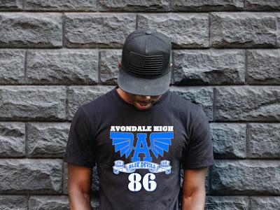 Avondale Alumni Tee (words on back)- II Shirt Gemini2face Art E-Store 