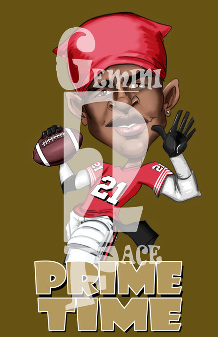 Deion 49ers (exclusive) PNG PNG File Gemini2face Art E-Store 