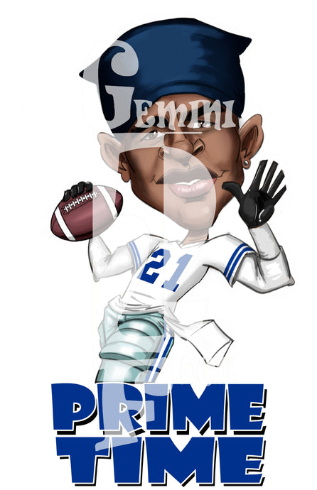 Deion Cowboys (exclusive) PNG PNG File Gemini2face Art E-Store 