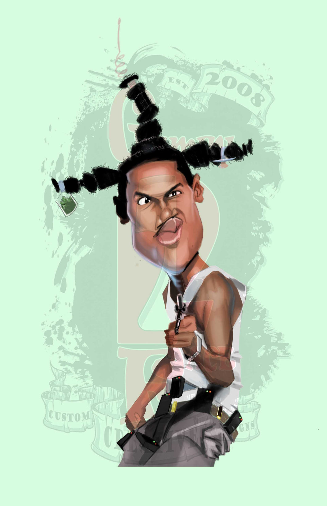 Marlon w/o background PNG PNG File Gemini2face Art E-Store 