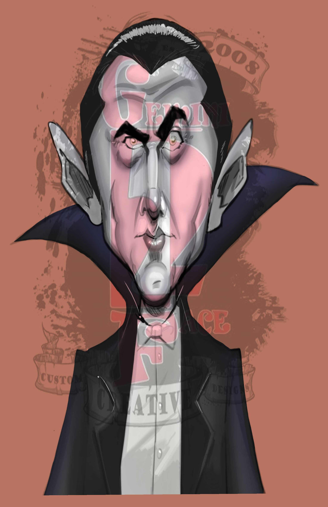 Dracula w/o background PNG PNG File Gemini2face Art E-Store 