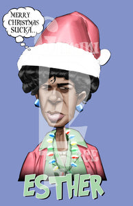 Esther Christmas w/background PNG PNG File Gemini2face Art E-Store 