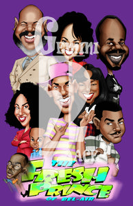 The Fresh Prince Crew (new Vivian) w/o background PNG PNG File Gemini2face Art E-Store 