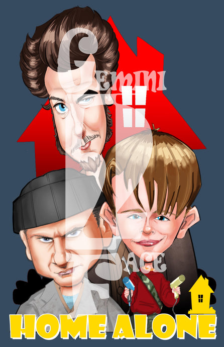 Home Alone w/background PNG PNG File Gemini2face Art E-Store 