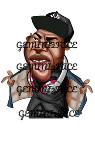 Biz Markie w/o background (exclusive) PNG PNG File Gemini2face Art E-Store 