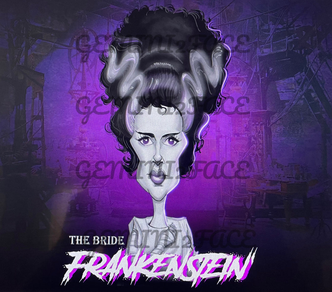 The Bride of Frankenstein 20 oz Tumbler Template Tumbler Gemini2face Art E-Store 