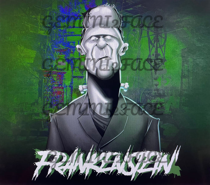 Frankenstein 20 oz Tumbler Template Tumbler Gemini2face Art E-Store 