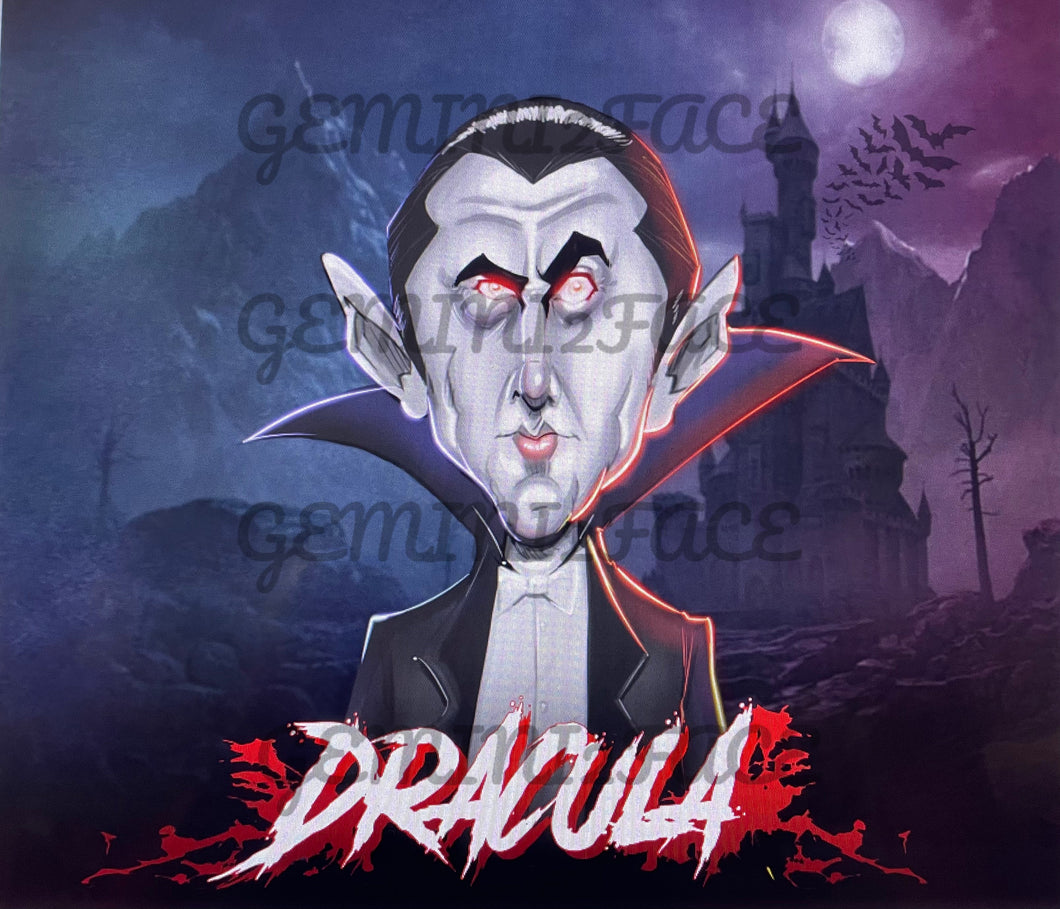 Dracula 20 oz Tumbler Template Tumbler Gemini2face Art E-Store 