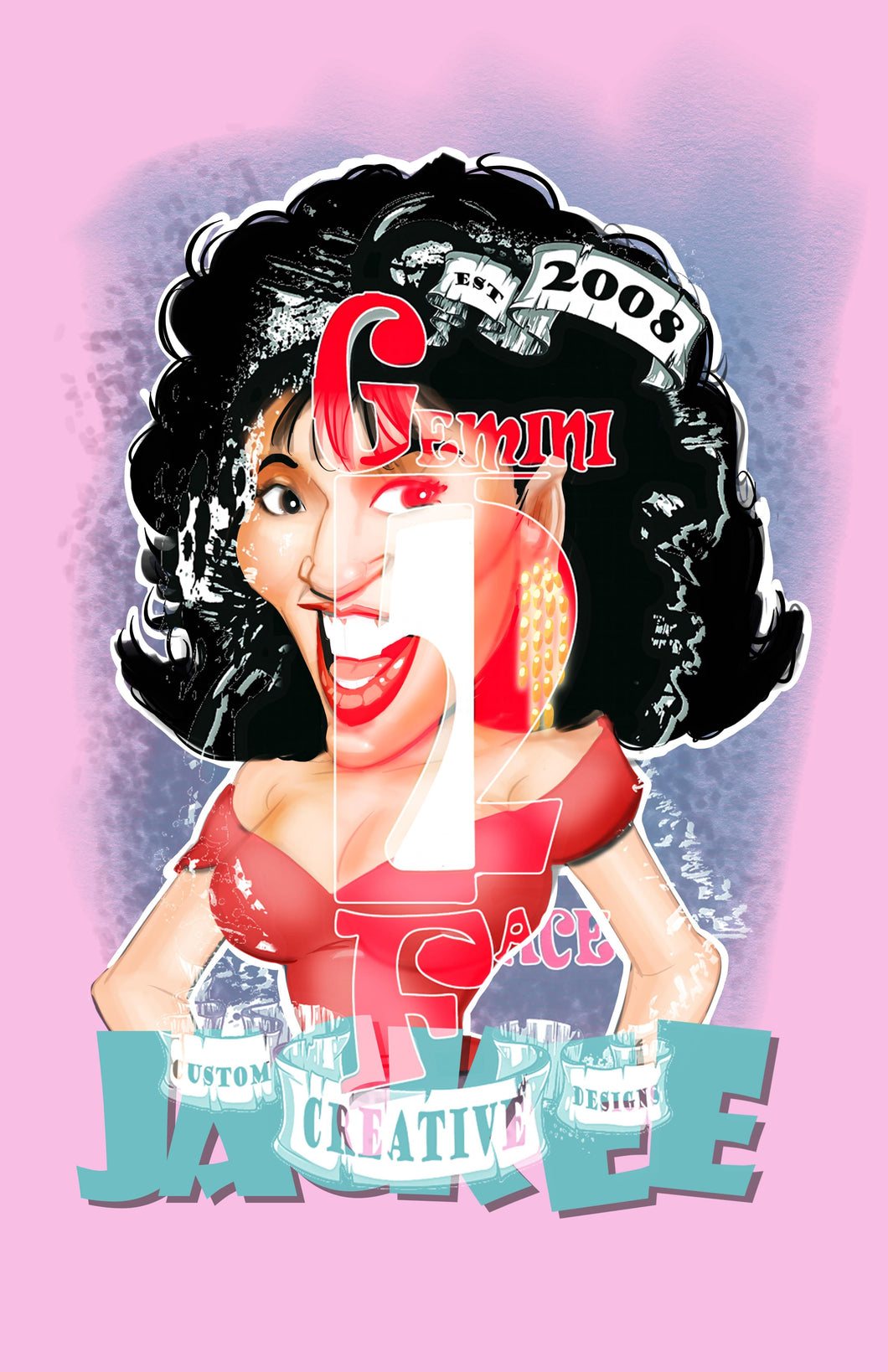 Jackee w/background PNG PNG File Gemini2face Art E-Store 