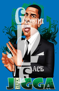 Jay-Z (exclusive) PNG PNG File Gemini2face Art E-Store 