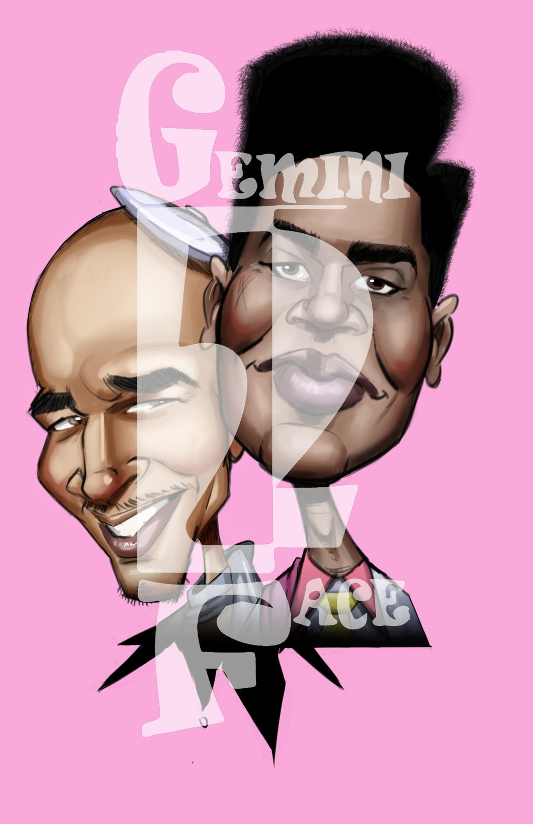 Blaine & Antoine w/o background PNG PNG File Gemini2face Art E-Store 