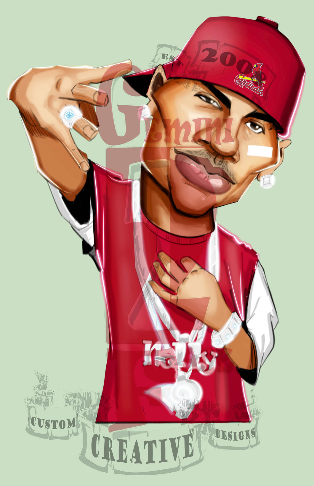 Nelly w/o background PNG (version 2) PNG File Gemini2face Art E-Store 