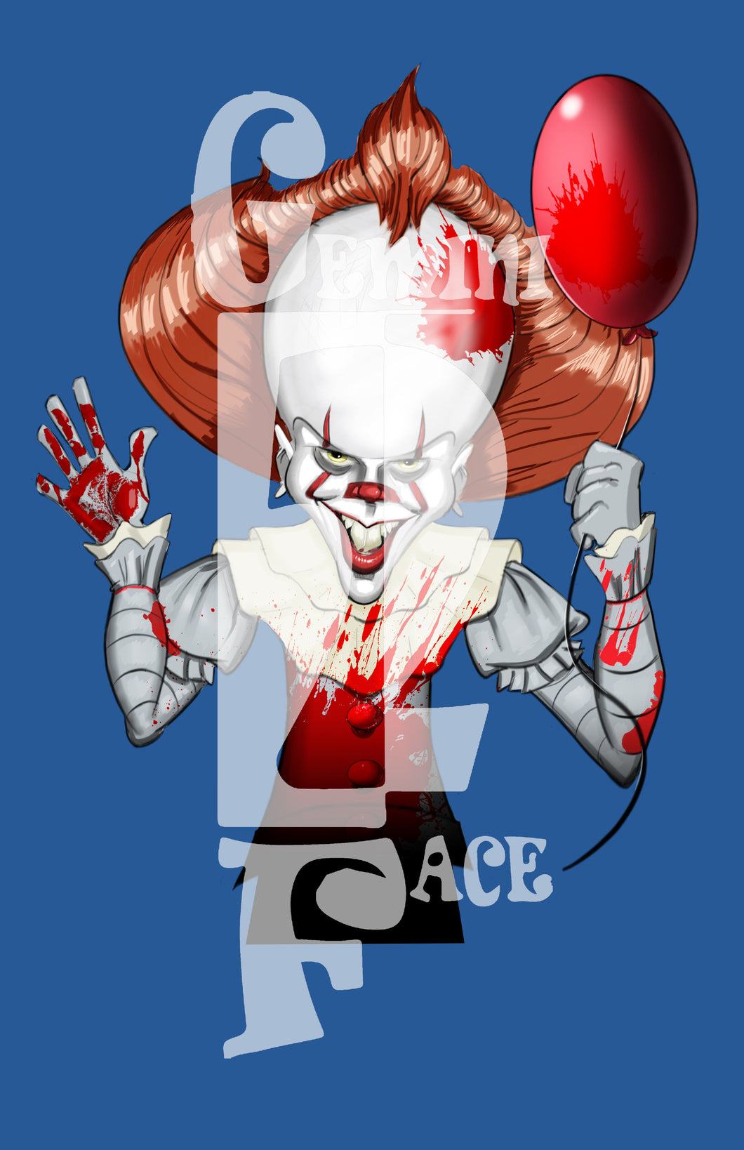 PW Clown (exclusive) PNG PNG File Gemini2face Art E-Store 