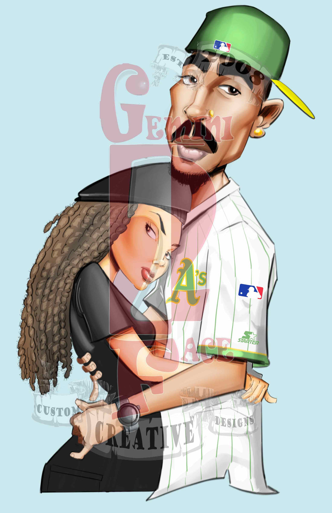 Poetic Justice w/o background PNG PNG File Gemini2face Art E-Store 