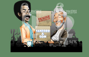 Sanford & Son w/background PNG PNG File Gemini2face Art E-Store 