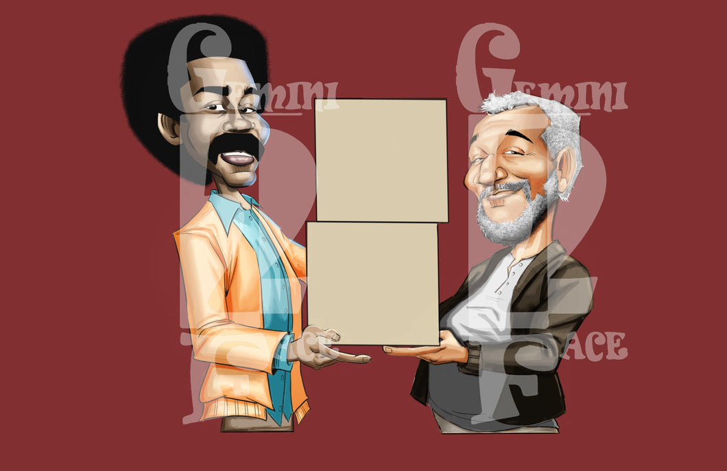 Sanford & Son w/o background (exclusive) PNG PNG File Gemini2face Art E-Store 