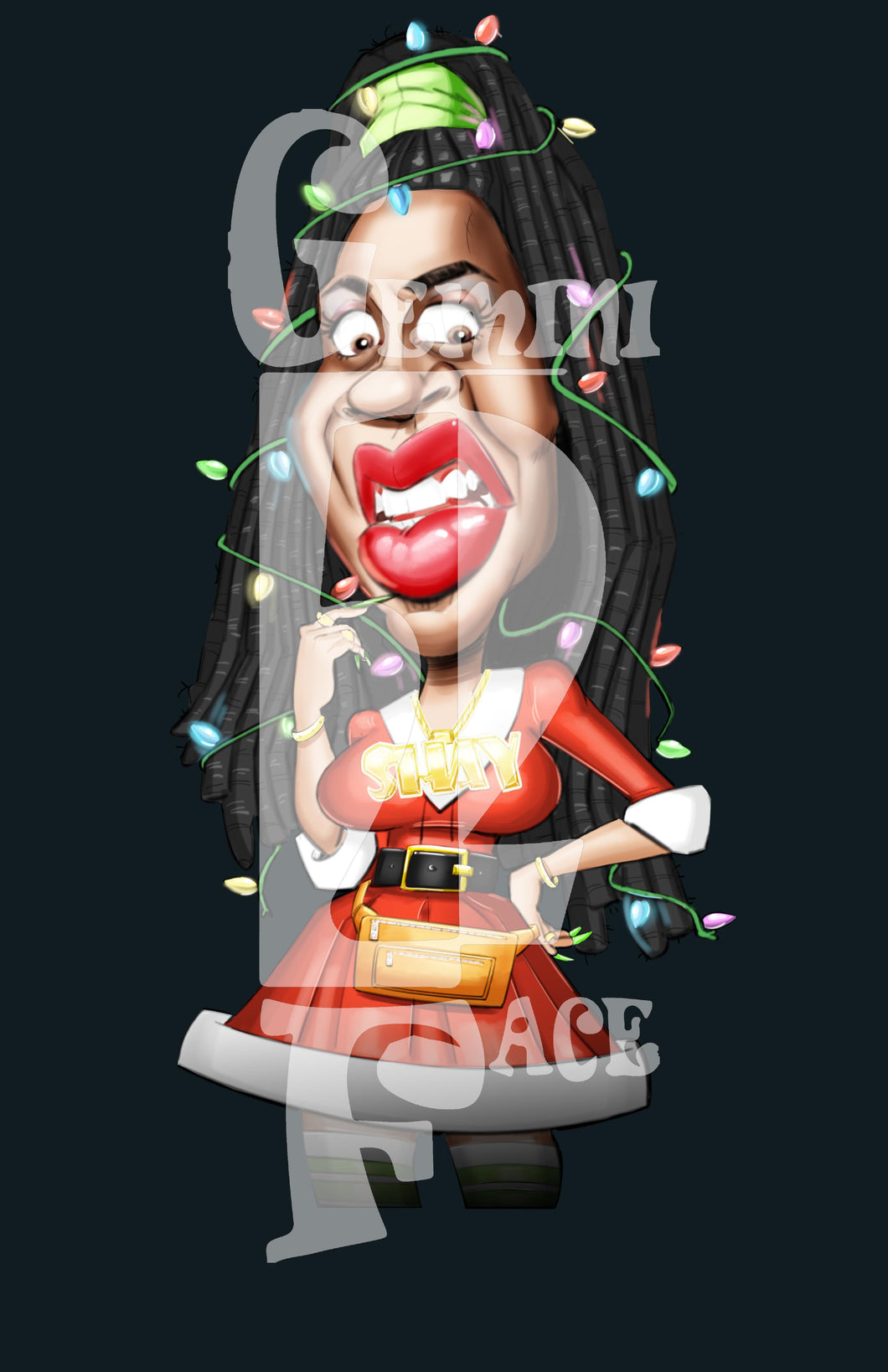 Nay-Nay Christmas w/o background (exclusive) PNG PNG File Gemini2face Art E-Store 