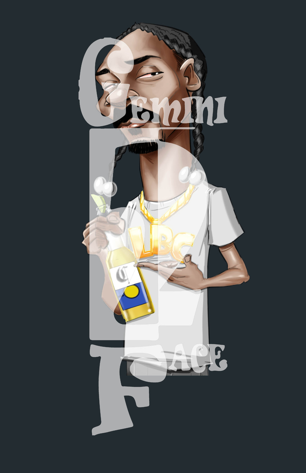 Snoop w/o background (exclusive) PNG PNG File Gemini2face Art E-Store 