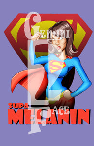 Supa Girl Melanin BOGO (basic) PNG PNG File Gemini2face Art E-Store 