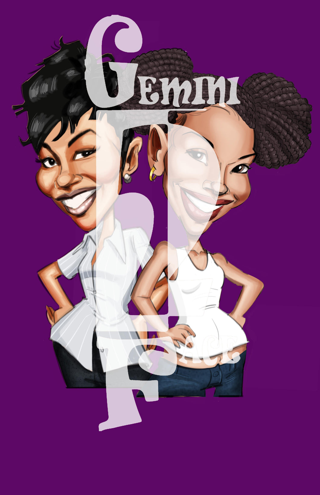 Brandy & Monica w/o background PNG PNG File Gemini2face Art E-Store 