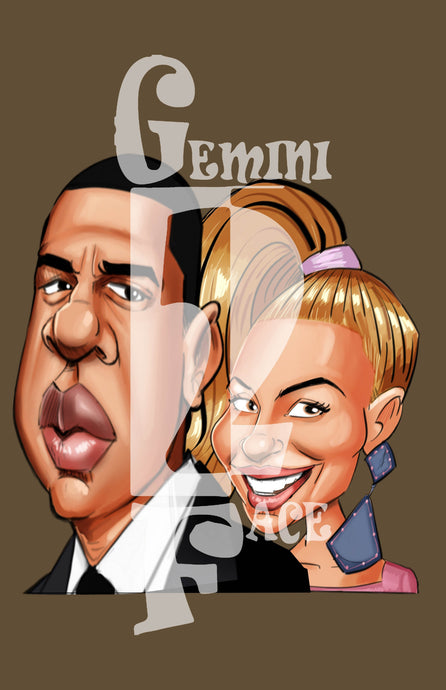 The Carters w/o background PNG PNG File Gemini2face Art E-Store 