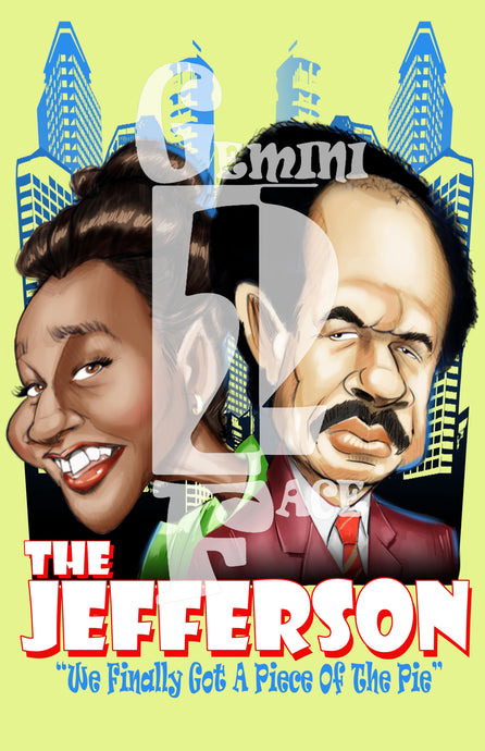The Jeffersons w/background PNG PNG File Gemini2face Art E-Store 