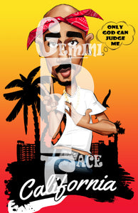 Tupac w/background PNG (version 3) PNG File Gemini2face Art E-Store 