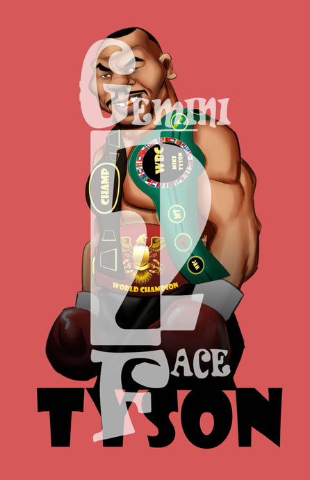 Mike Tyson (basic) PNG PNG File Gemini2face Art E-Store 