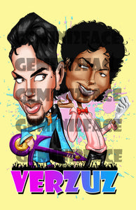 Prince Verzuz MJ w/background PNG PNG File Gemini2face Art E-Store 