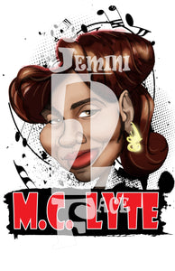 MC Lyte w/background (basic) BOGO PNG PNG File Gemini2face Art E-Store 