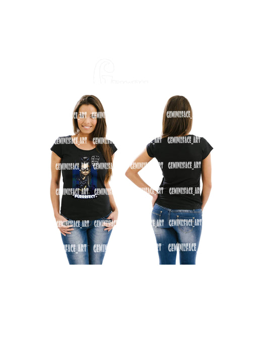 Catwoman Short Sleeve (DTG) Shirt Gemini2face Art E-Store 