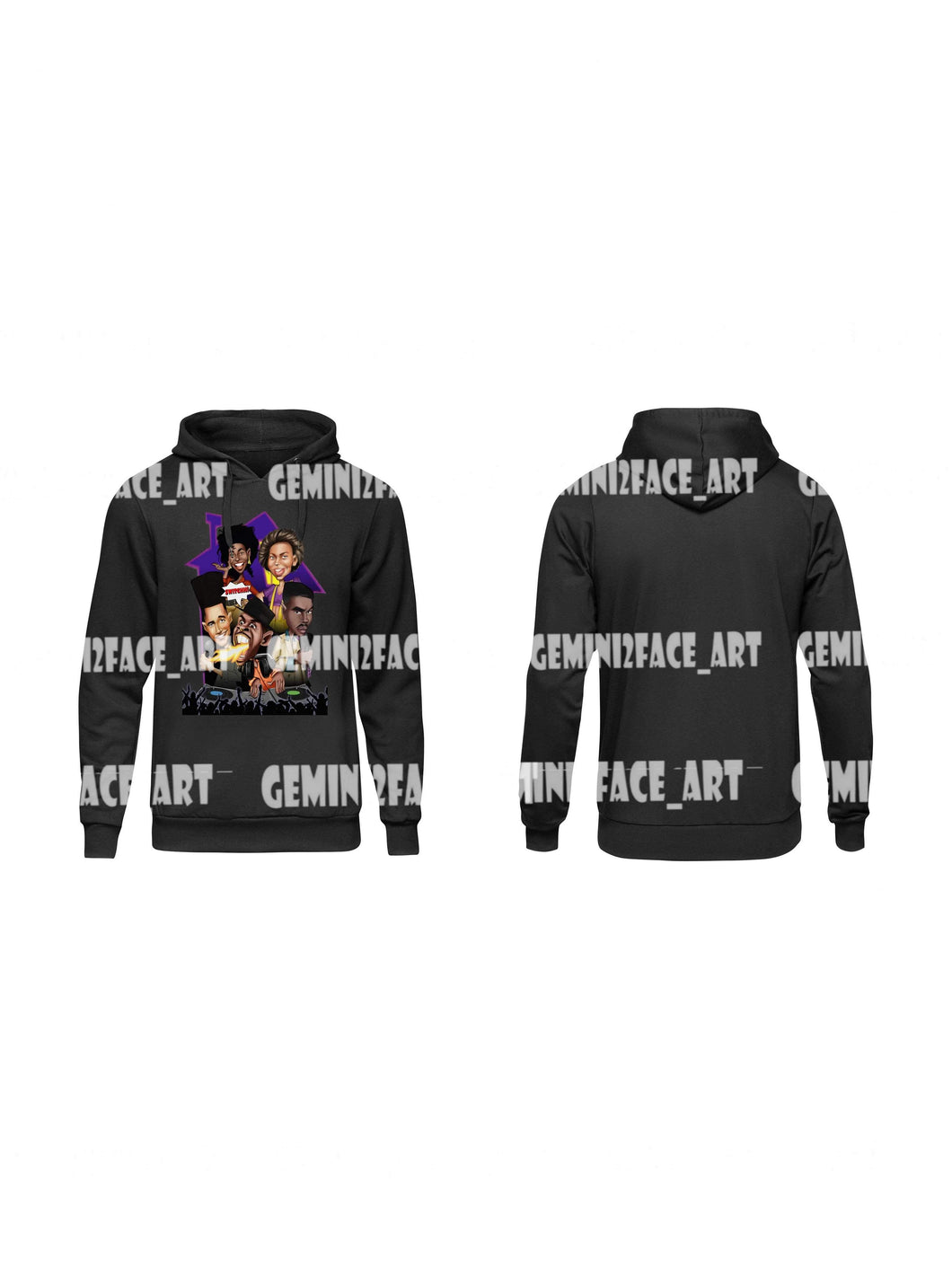 House Party Hoodie Gemini2face Art E-Store 
