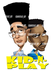 Kid n Play (DTG) Shirt Gemini2face Art E-Store 