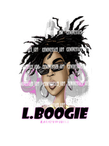L- Boogie [Personalized T-shirt] Shirt Gemini2face Art E-Store 